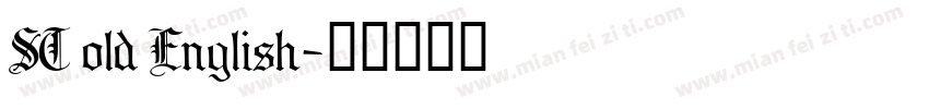 ST old English字体转换
